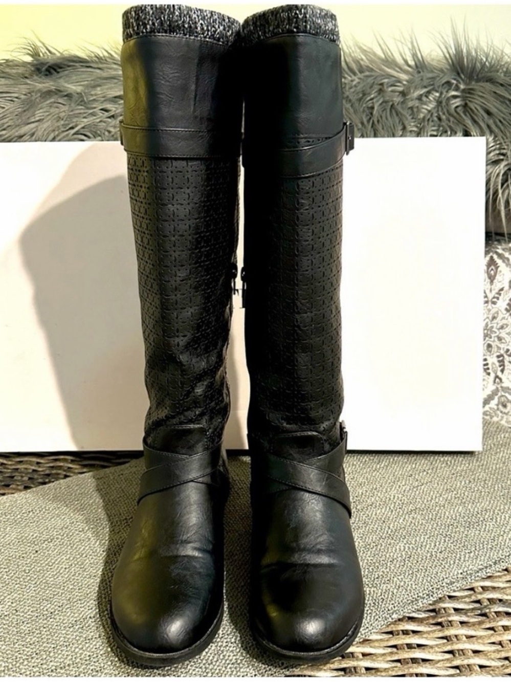JUSTFAB Wide Calf Riding Boots NWT